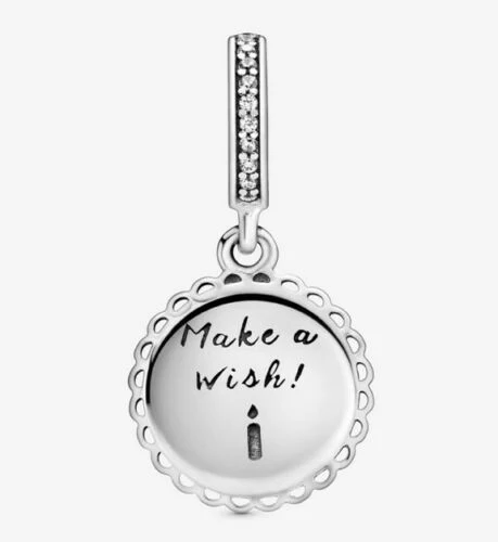 Birthday Cake Dangle Charm Hallmarked S925 Sterling Silver - Image 4