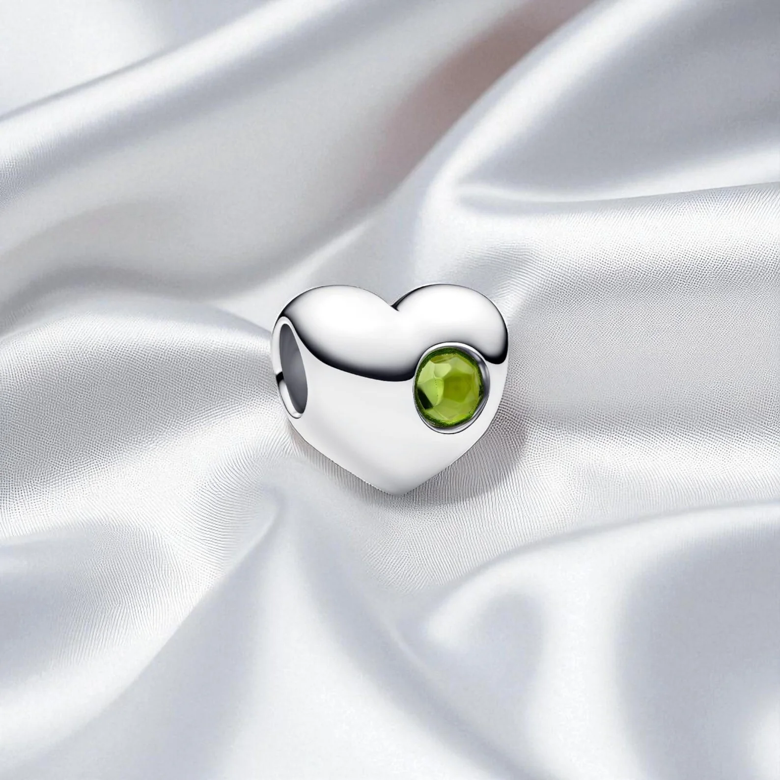 Birthstone Hearts Bracelet Charm Hallmarked S925 Sterling Silver - Image 17