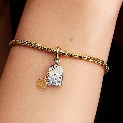 Bridgerton Tea Bag Dangle Charm Hallmarked S925 Sterling Silver - Image 4