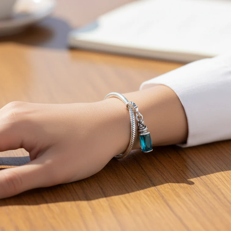 Disney Alice in Wonderland Drink Me Dangle Charm Hallmarked S925 Sterling Silver - Image 3