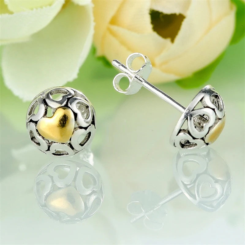 My True Love Sterling Silver stud Earrings - Image 4