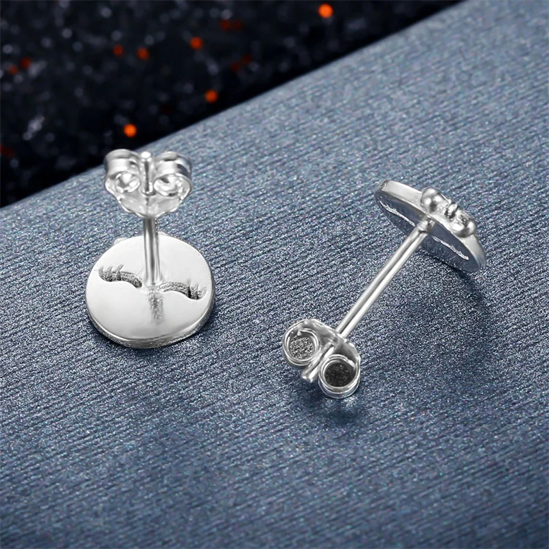 Playful Wink Sterling Silver stud Earrings - Image 5