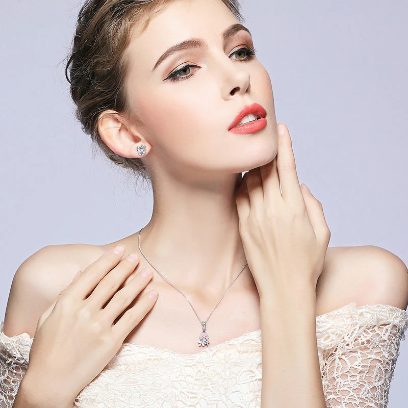 Poetic Bloom Sterling Silver stud Earrings - Image 6