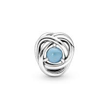 S925 Birthstone Eternity Circle Months Sterling Silver Charms Collection - Image 11