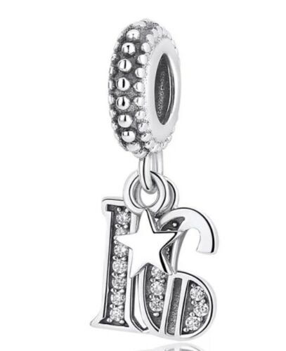 S925 Charms 15th,16th,18th,21st,30th,40th,50th,60th Birthday Dangle Sterling Silver Charms - Image 3