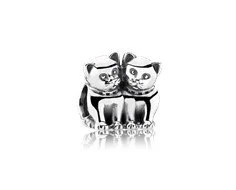 S925 Kitten & Yarn Ball Cats Hearts Love Kittens Sterling Silver Charms Collection - Image 4