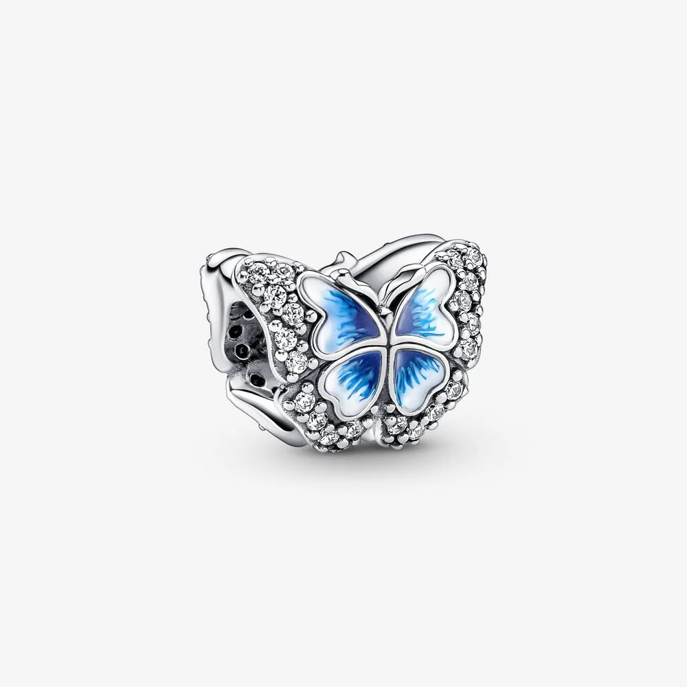 S925 Pansy Flowers Cute Caterpillar Cute Chick Butterfly Regal Crown Sterling Silver Charms Collection - Image 11
