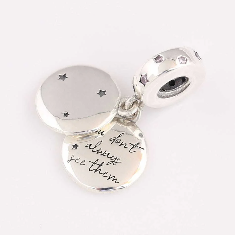 Sisters Dangle Charm Hallmarked S925 Sterling Silver - Image 3