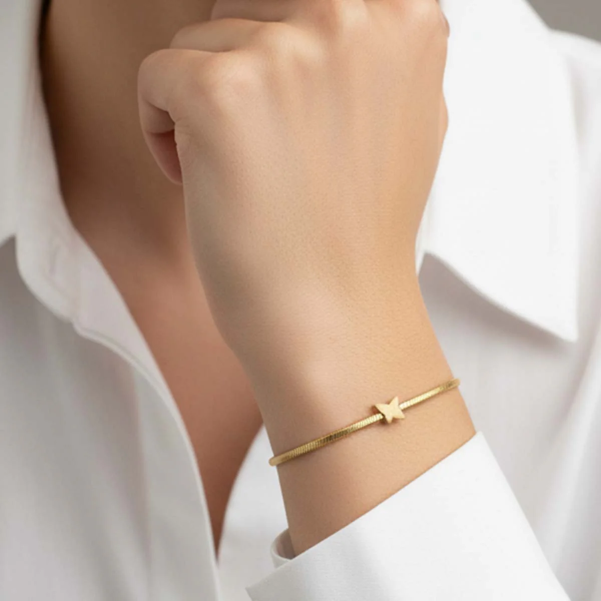 Textured Butterfly Mini Charm Hallmarked S925 Sterling Silver - Image 4